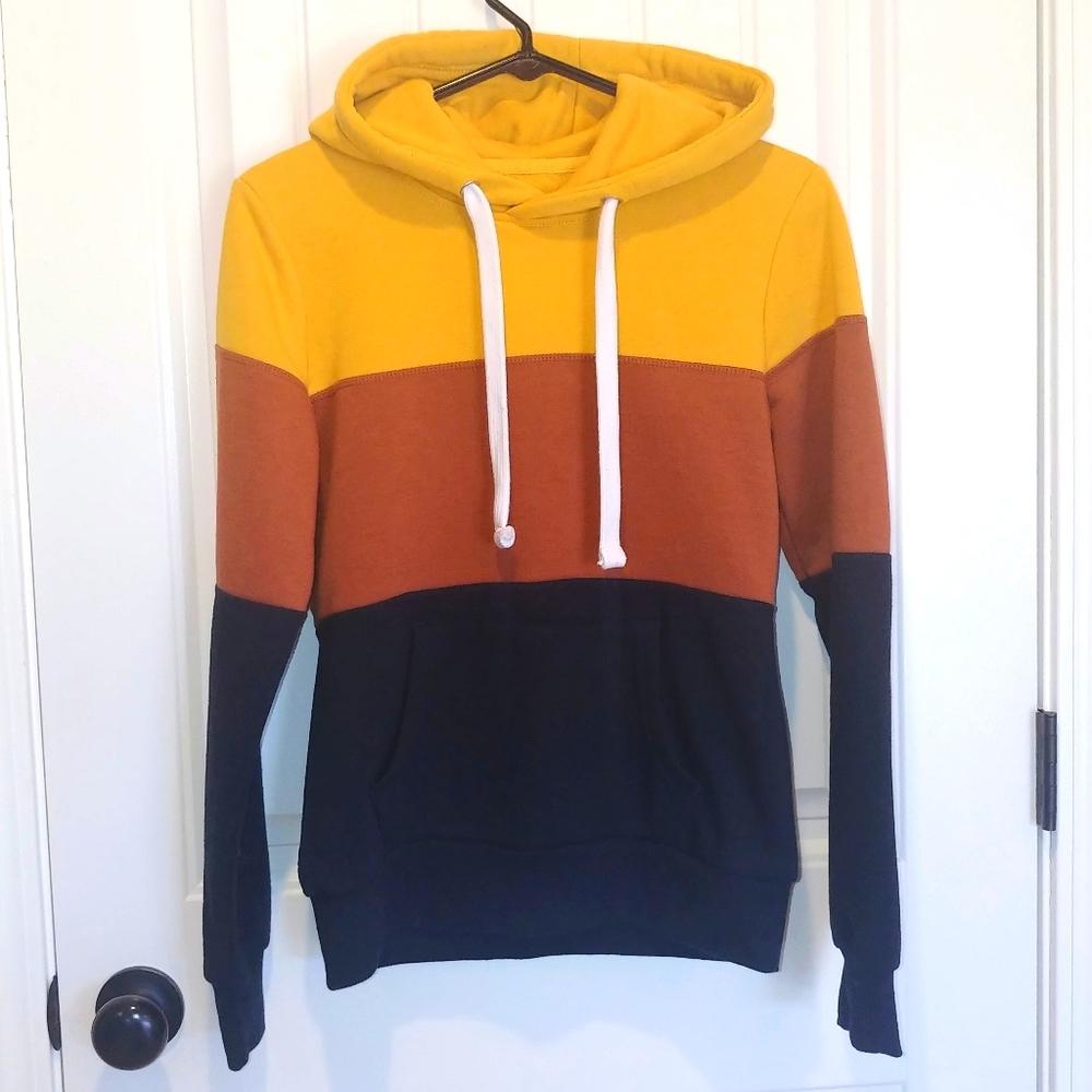 REFLEX 🔥BRIGHT Thicker Hoodie Gold/Rust/Black XS